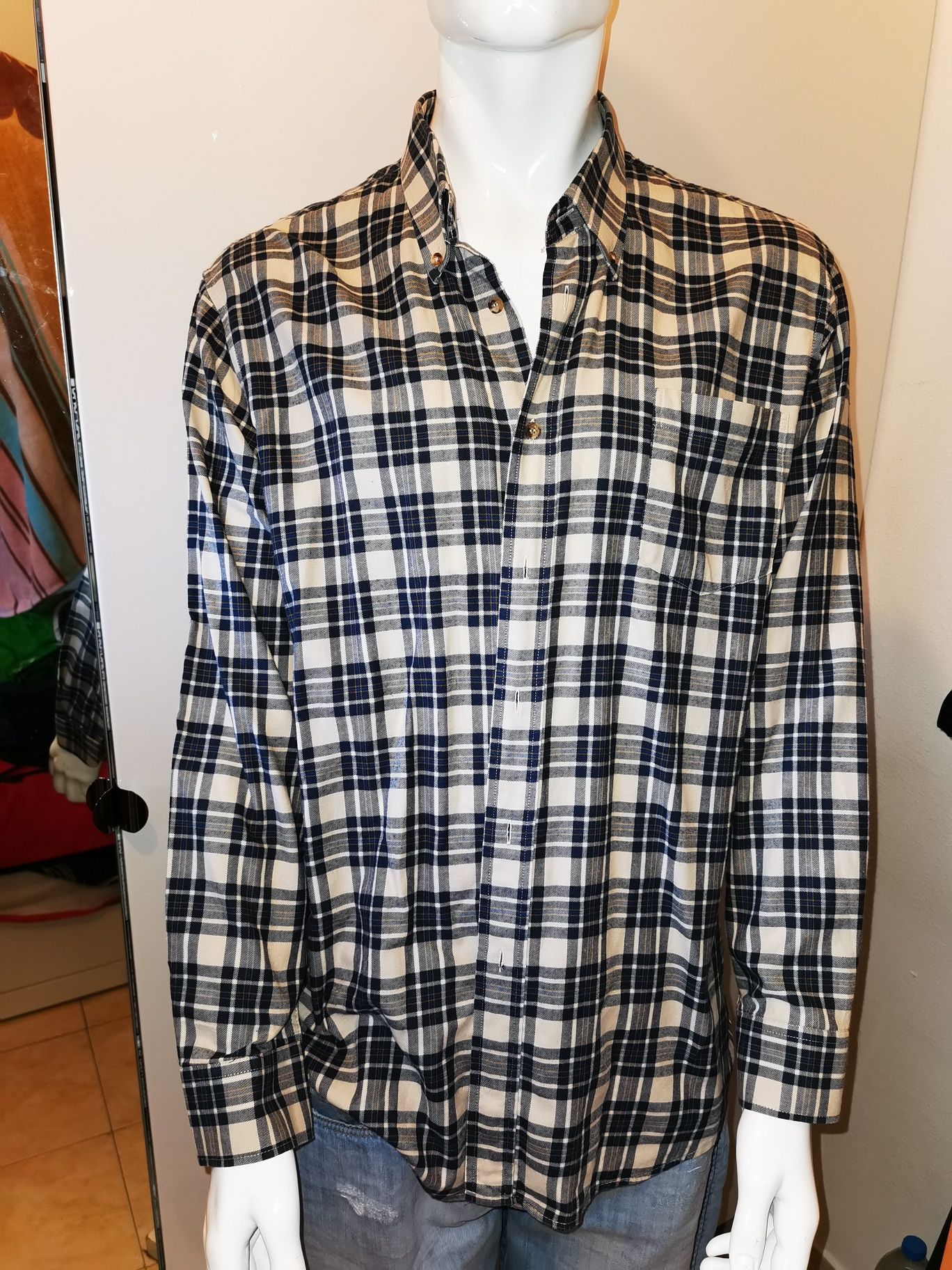 Camisa de Manga Comprida Pátio da Moda Tamanho XXL