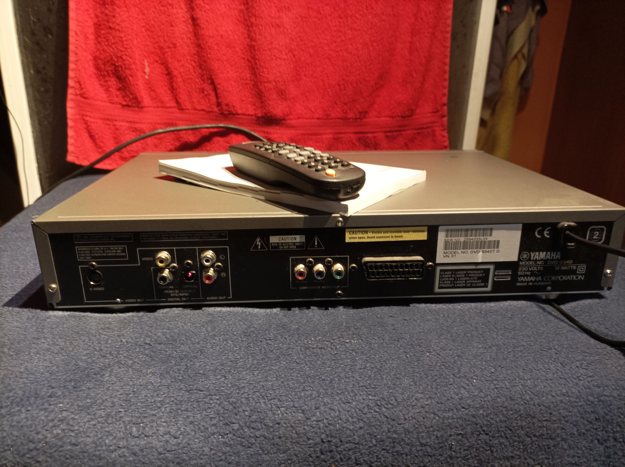 DVD/CD Yamaha DVD S 540 + pilot, Komplet idealny!