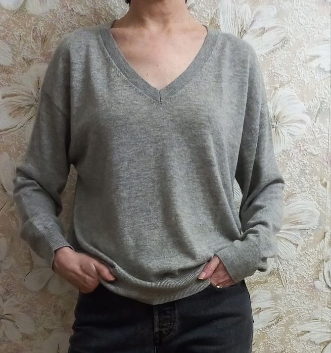 H&m шерстяной пуловер свободного фасона, С-М