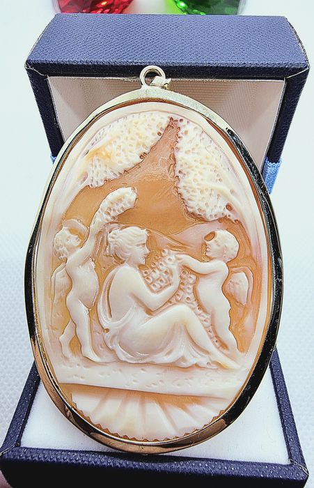 Okazja 228zł za gram. unikat Stara  Duża piękna XXL zawieszka Kamea ca