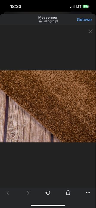 Brązowy Dywan 200x200 nowy!