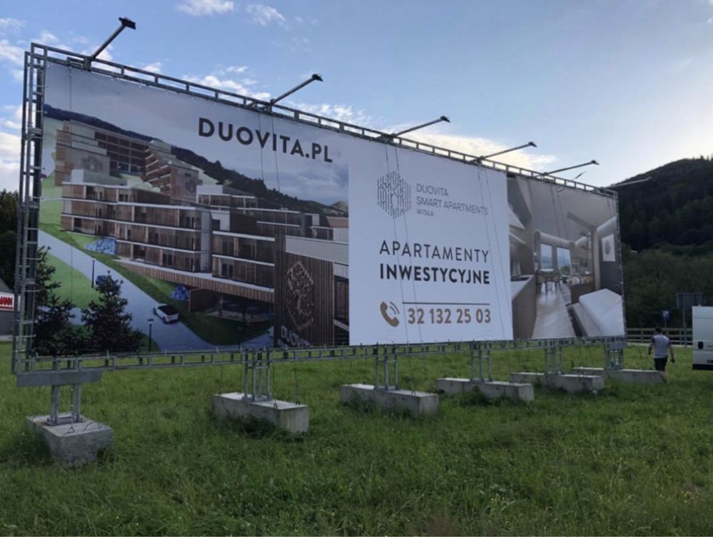 Baner plandeka reklamowy 3x1,5m dowolna grafika 24h