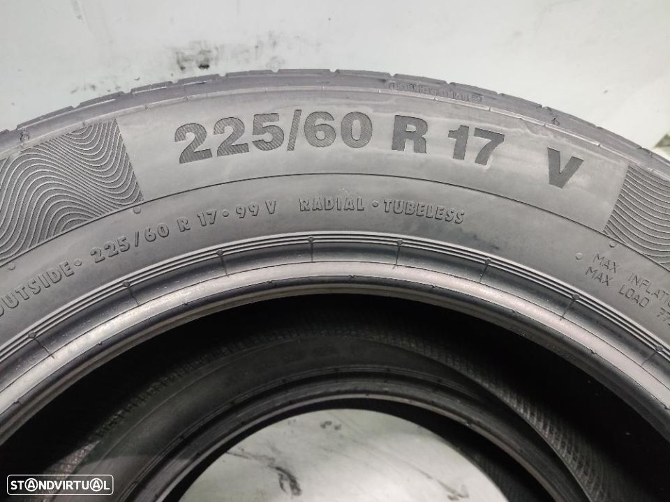 2 pneus semi novos 225-60r17 continental - oferta dos portes 130 euros