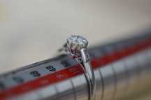 Pierścionek zaręczynowy diament 0.52 ct PLATYNA