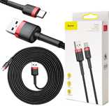 KABEL USB-A -> USB-C Baseus Cafule CATKLF-U91 300cm 2A QC 3.0 CZARNO