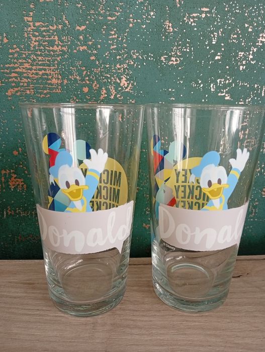 Szklanki z motywem Mickey i Donald 2szt.