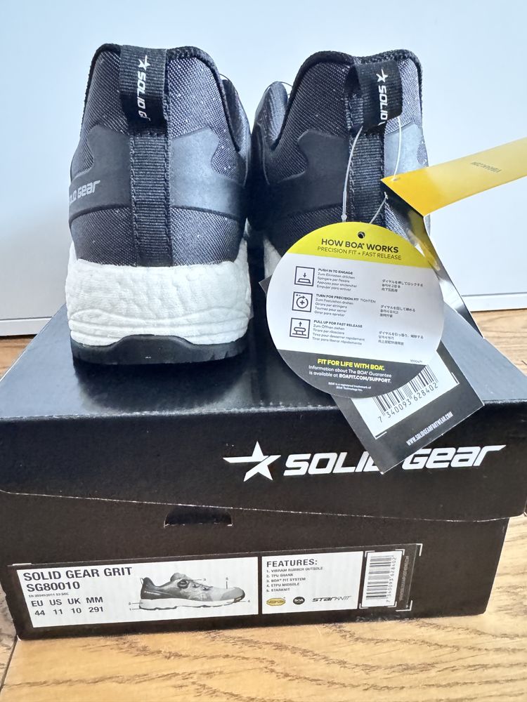 Buty Robocze Półbuty S3, SRC, HRO, BOA Solid Gear Grit SG80010