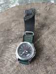 Stary sportowy zegarek Timex z kalendarzem. Vintage.