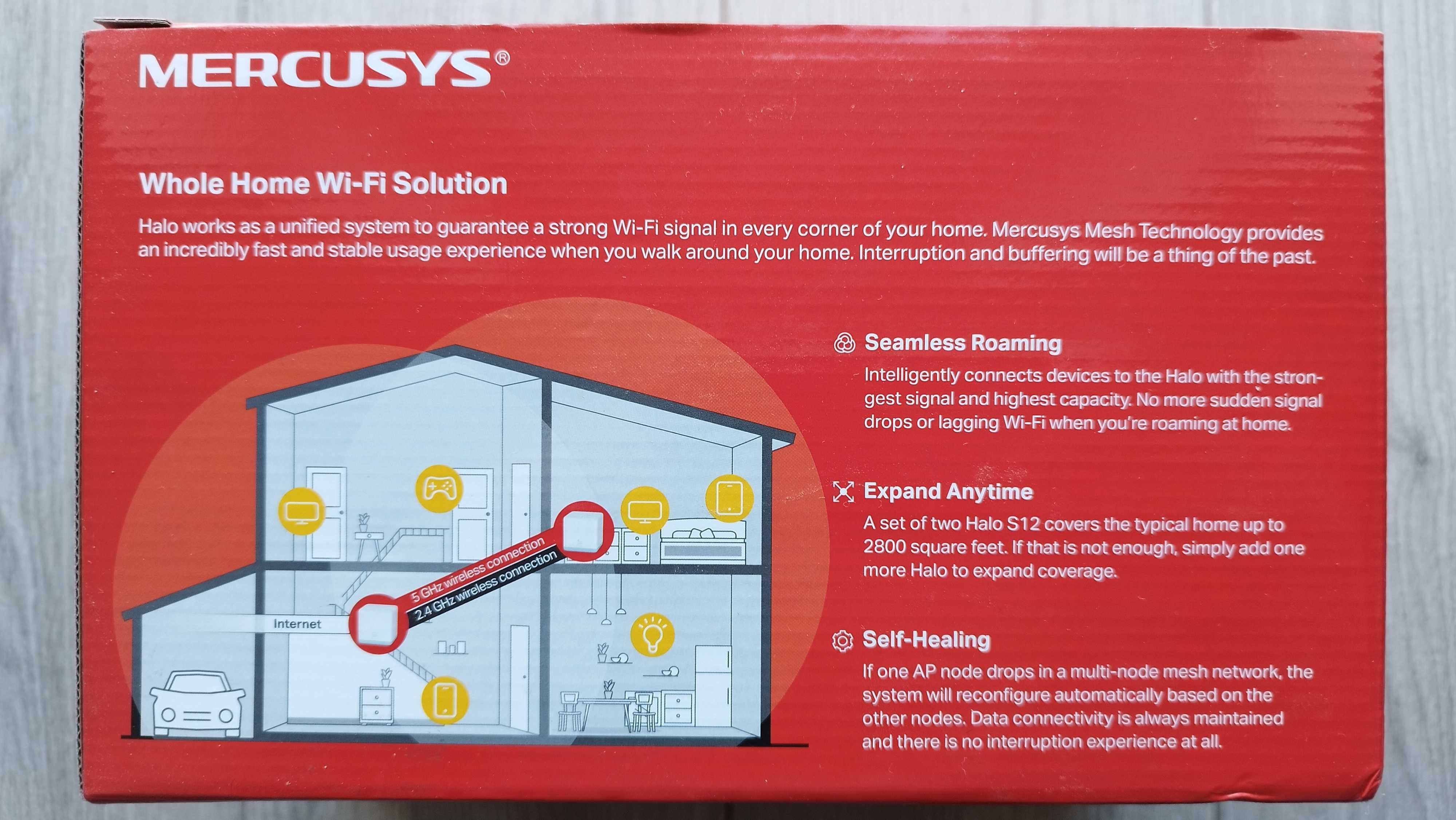 Mercusys Halo S12 domowy system Wi-Fi Mesh, AC1200