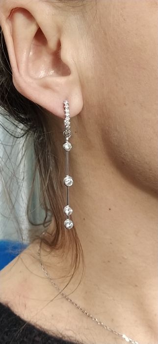 Серьги с бриллиантами 1.70 карат