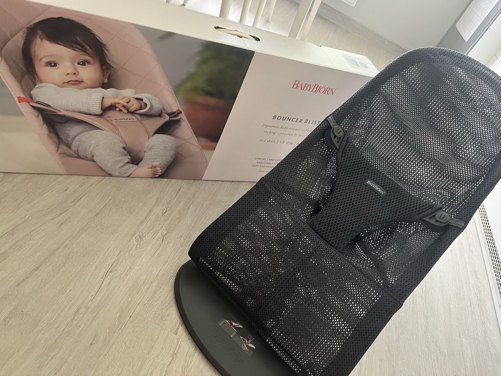 Leżaczek BABYBJORN bliss mesh antracyt NA GWARANCJI
