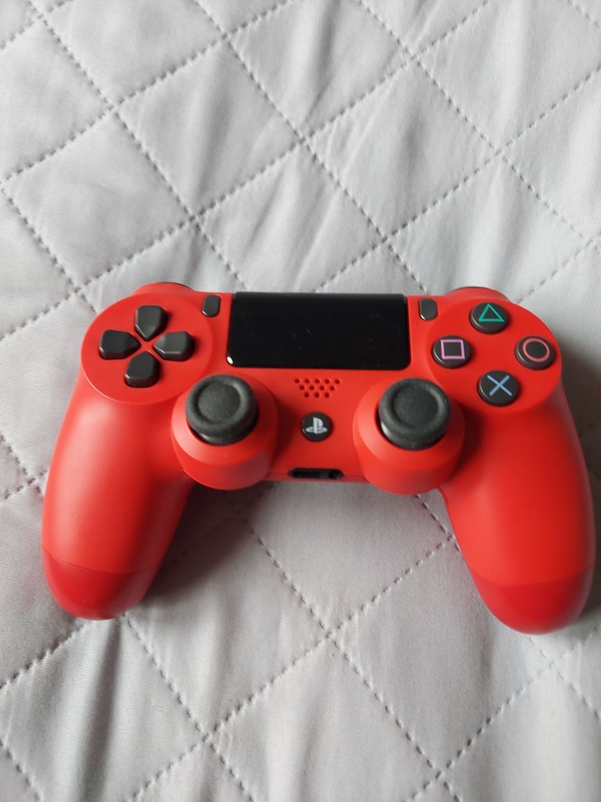 Pad SONY Dualshock PS4 ZCT2E V2 oryginał-czerwony-Superstan!
