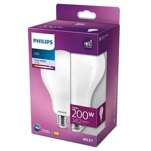 duża żarówka LED Philips 23–200 W, E27, Chłodna biel