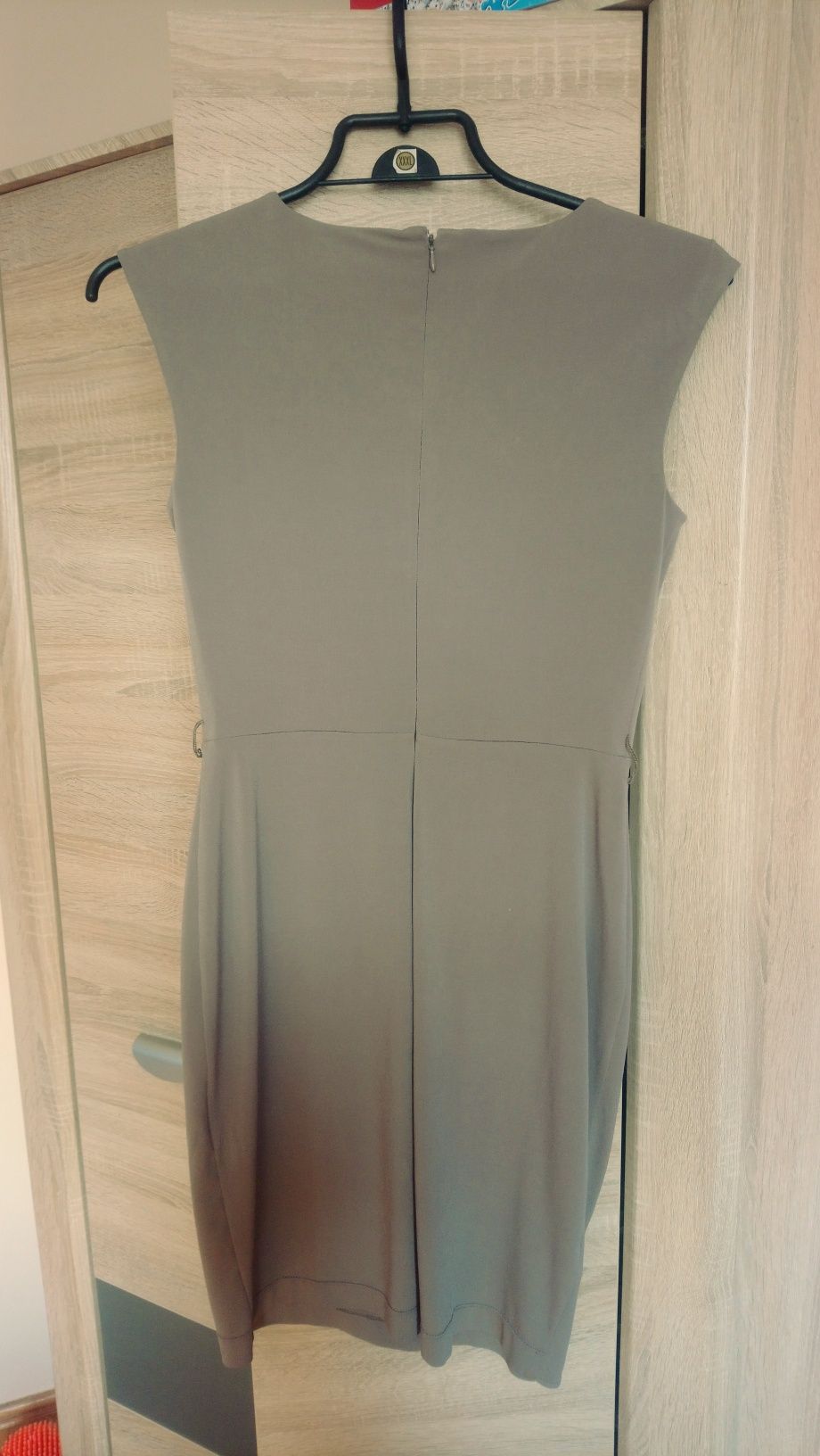 Sukienka Calvin Klein bez rękawów oliwka/khaki rozmiar 38