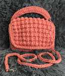 Nowa Brzoskwiniowa torebka . Handmade