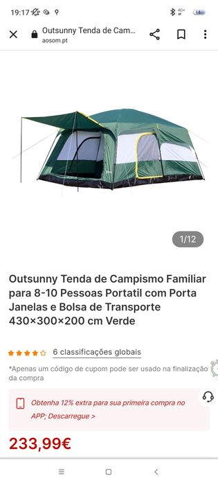 Tenda de campismo
