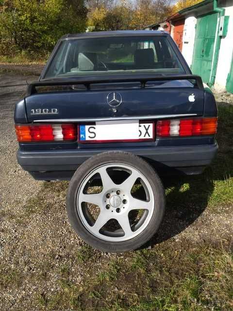 Mercedes 190 W 201 zderzak, lampa, błotnik