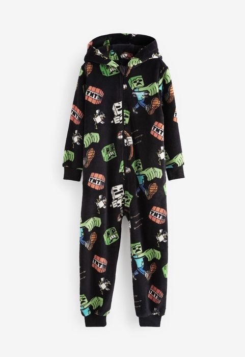 Пижамний набор next minecraft 134 см з тапцями