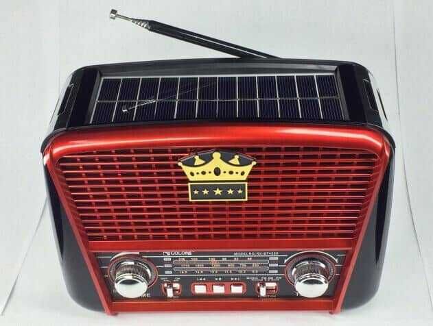 Nowe radio solarne przenośne RETRO sieciowo-bateryjne AM, FM, SW