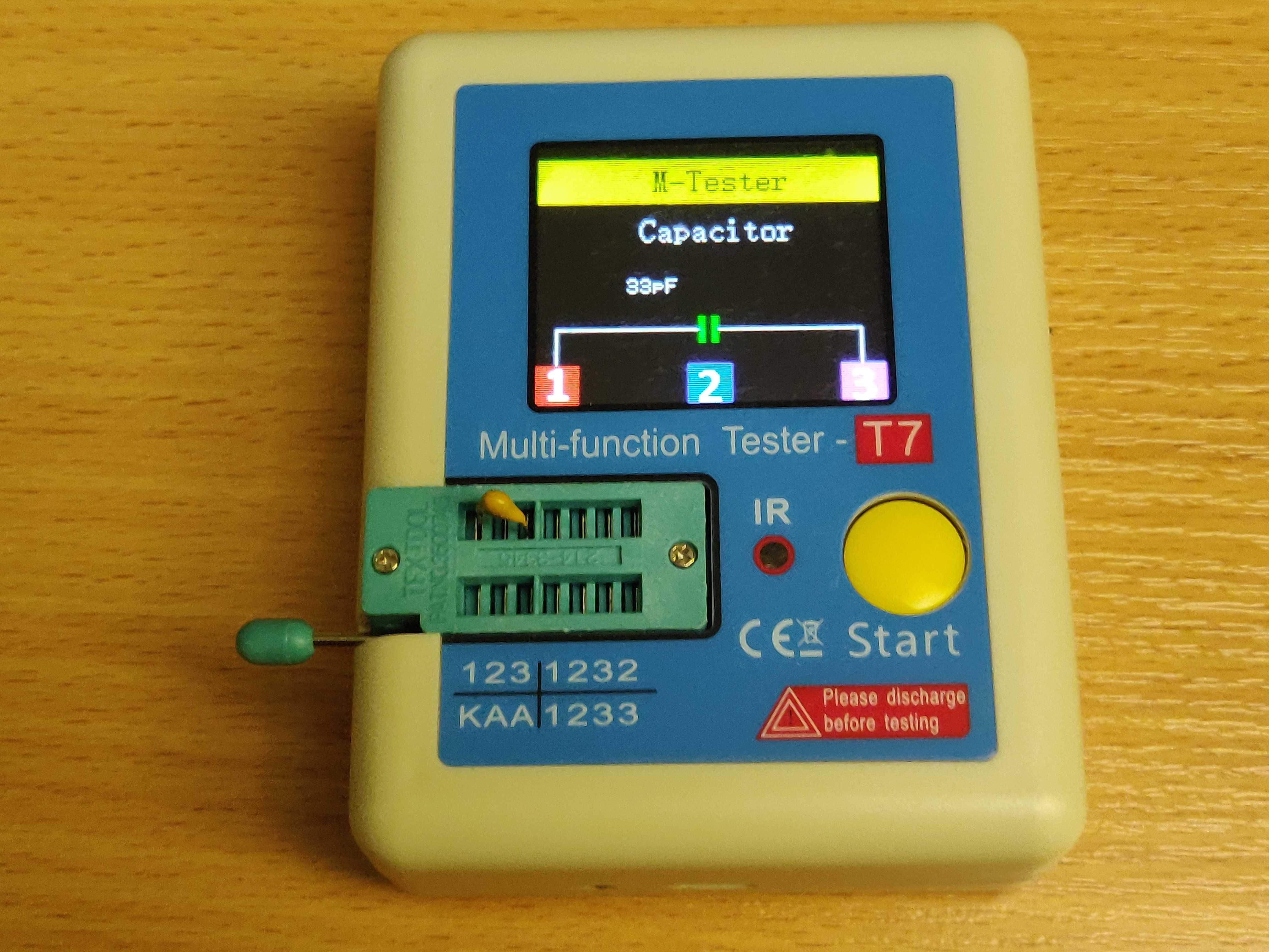 Багатофункціональний тестер радіокомпонентів  LCR-T7, ESR