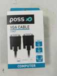Poss VGA CABLE COM37 Przedłużacz do podłączenia komputera do tv  1,8M