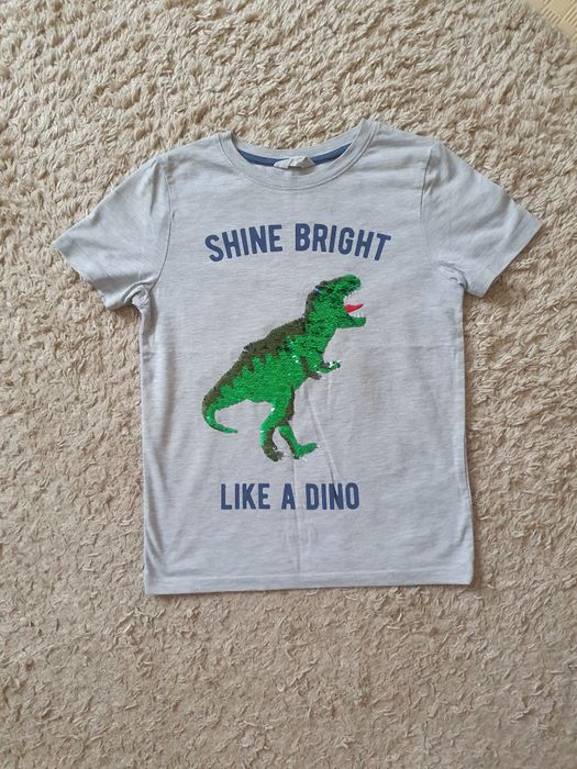 Футболки с паетками Minecraft  Spiderman Динозавр 9лет