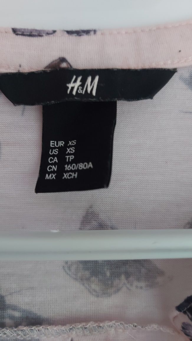 Bluzka koszula w motylki H&M rozmiar XS