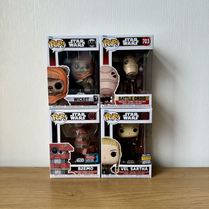 Funko Pop Battle Droid Wicket Vel Sartha B2EMO Star Wars