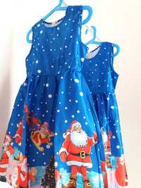 VESTIDO presente PAI NATAL p/ menina princesa  4, 5, 6, 7 anos - NOVO