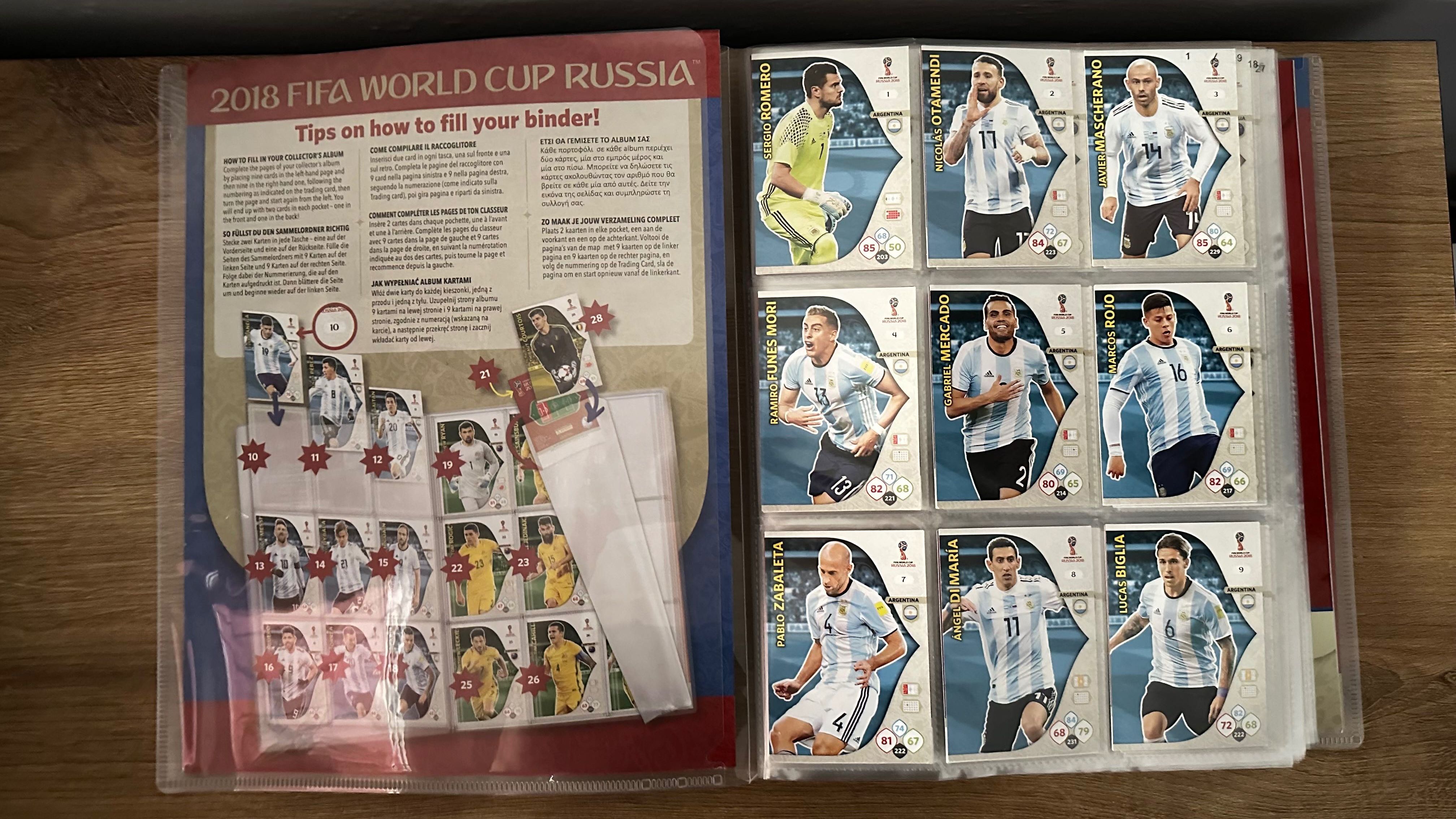 Adrenalyn XL FIFA World Cup Russia 2018 album PANINI [kart 467 na 468]