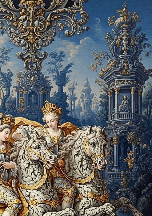 Obraz na płótnie - Ornamentyka i architektura - wielkość 75cm x 108cm