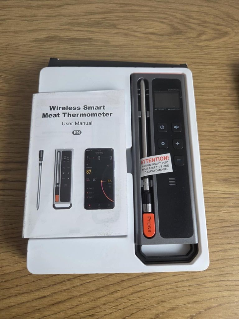 Bezprzewodowy termometr do mięsa grill bluetooth LCD