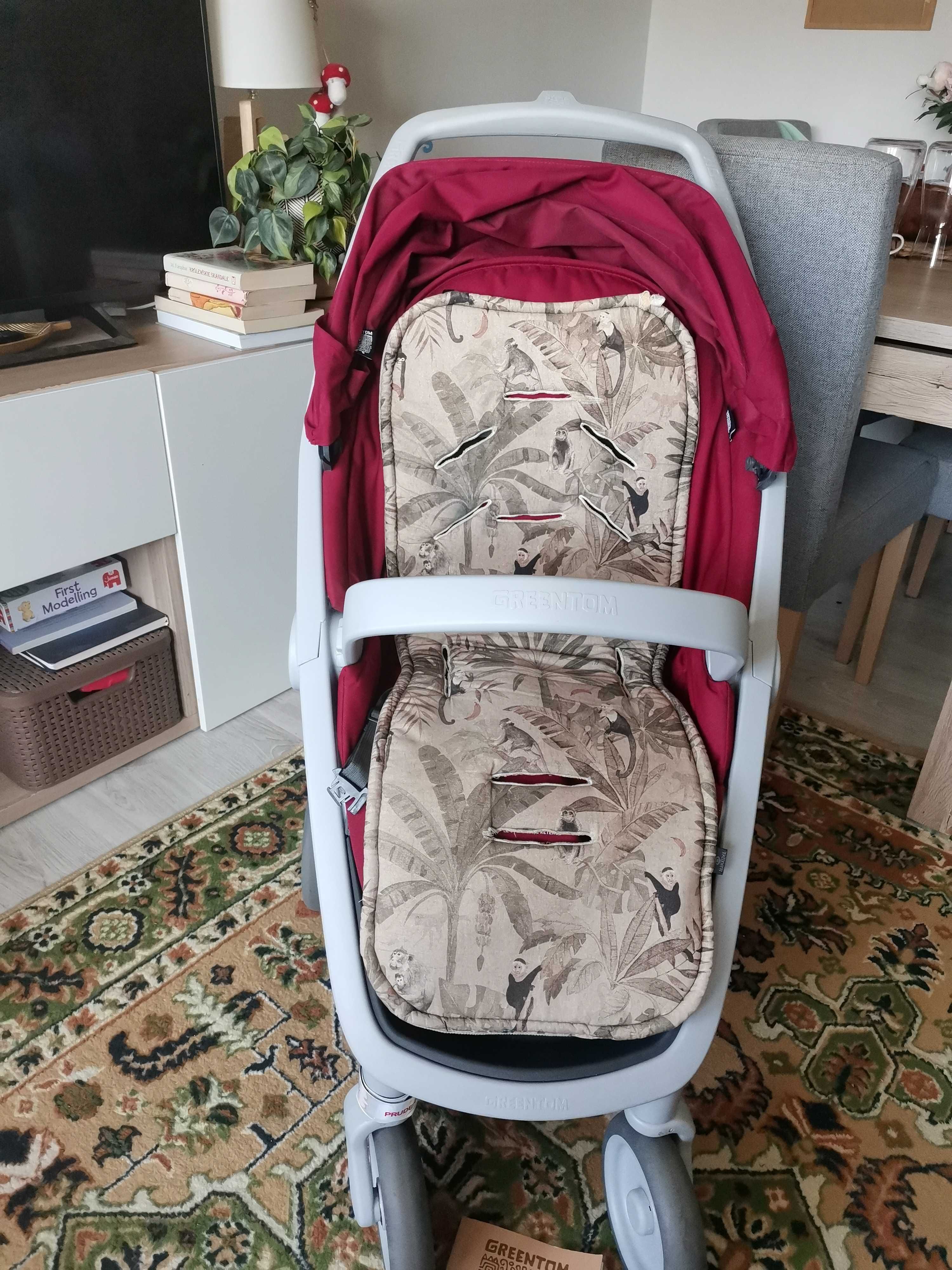 Wózek spacerowy spacerówka Greentom Classic Cherry Grey