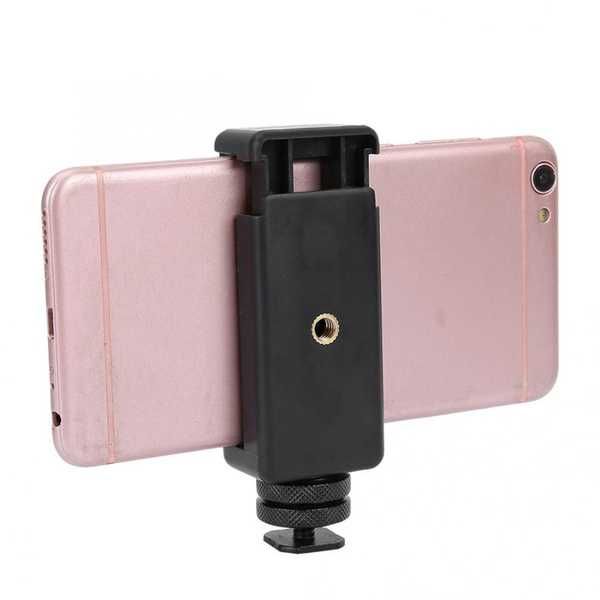 Suporte Telemóvel Screw Clip Flash Adaptador para Câmaras DSLR