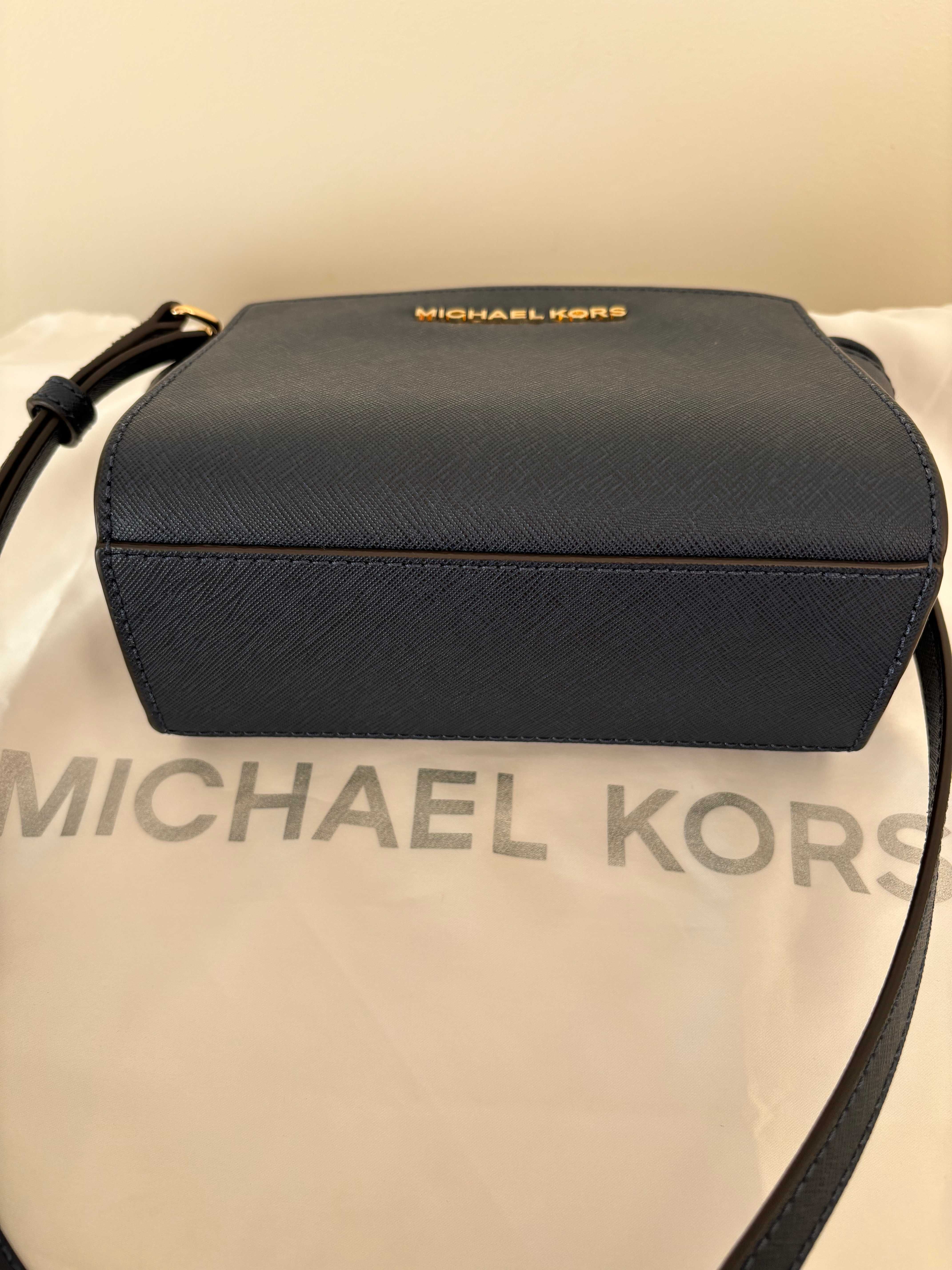 Torebka Selma mini Michael Kors oryginalna jak nowa granatowa navy