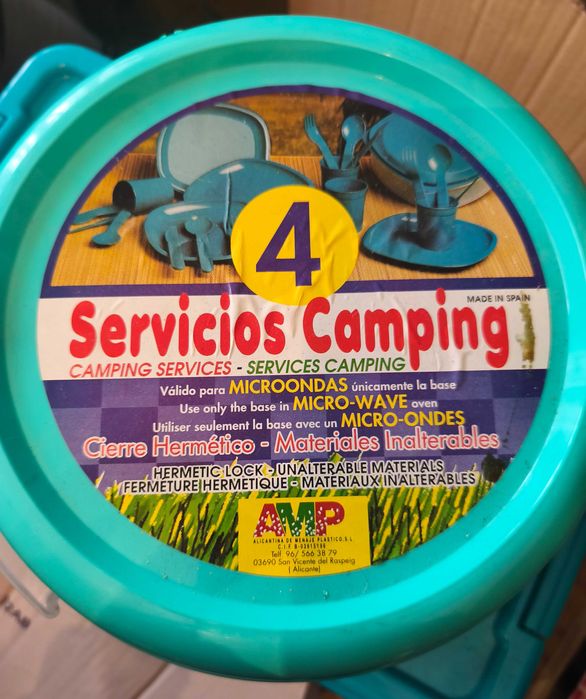 Conjunto para campismo/piquenique