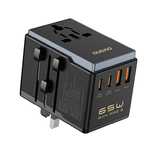 Adapter podróżny Dudao A65Pro 65W EU / US / JP / AUS / UK 2x USB-C 2x