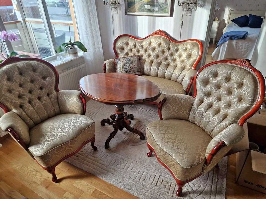 komplet w stylu rokoko