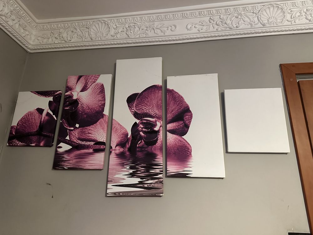 Obraz 5 częściowy / relax orchidea w wodzie okazja