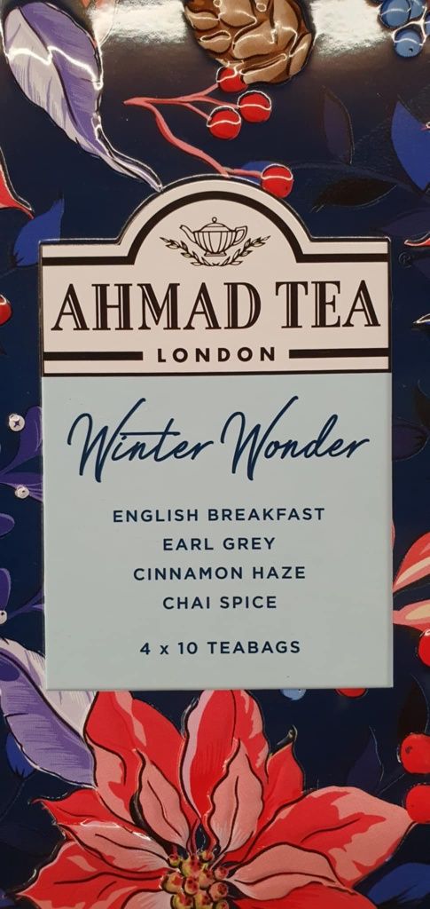 Zestaw herbat Ahmad Tea London Winter Wonder zawierający cztery rodzaj
