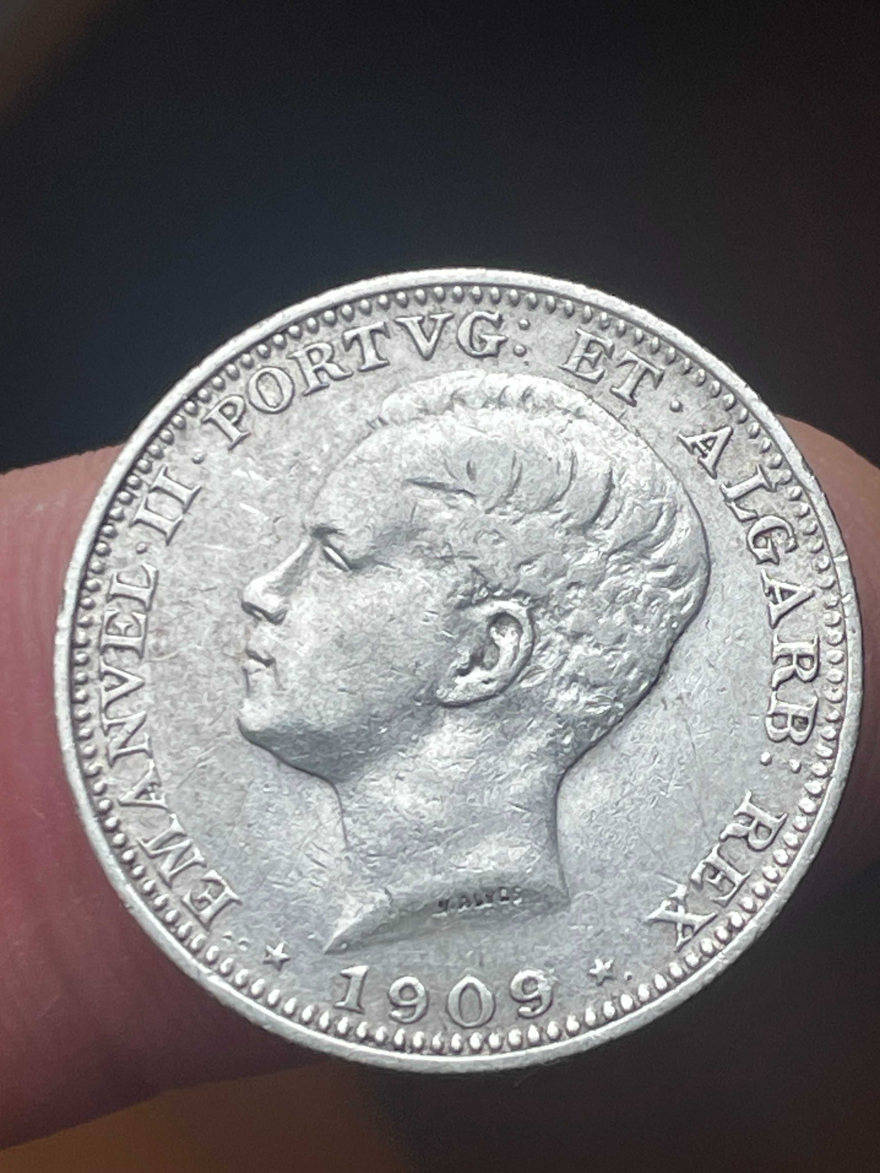moeda em prata 200 reis 1909