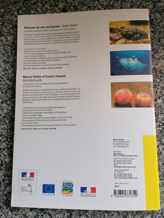 Livro de pesca Guyana Francesa