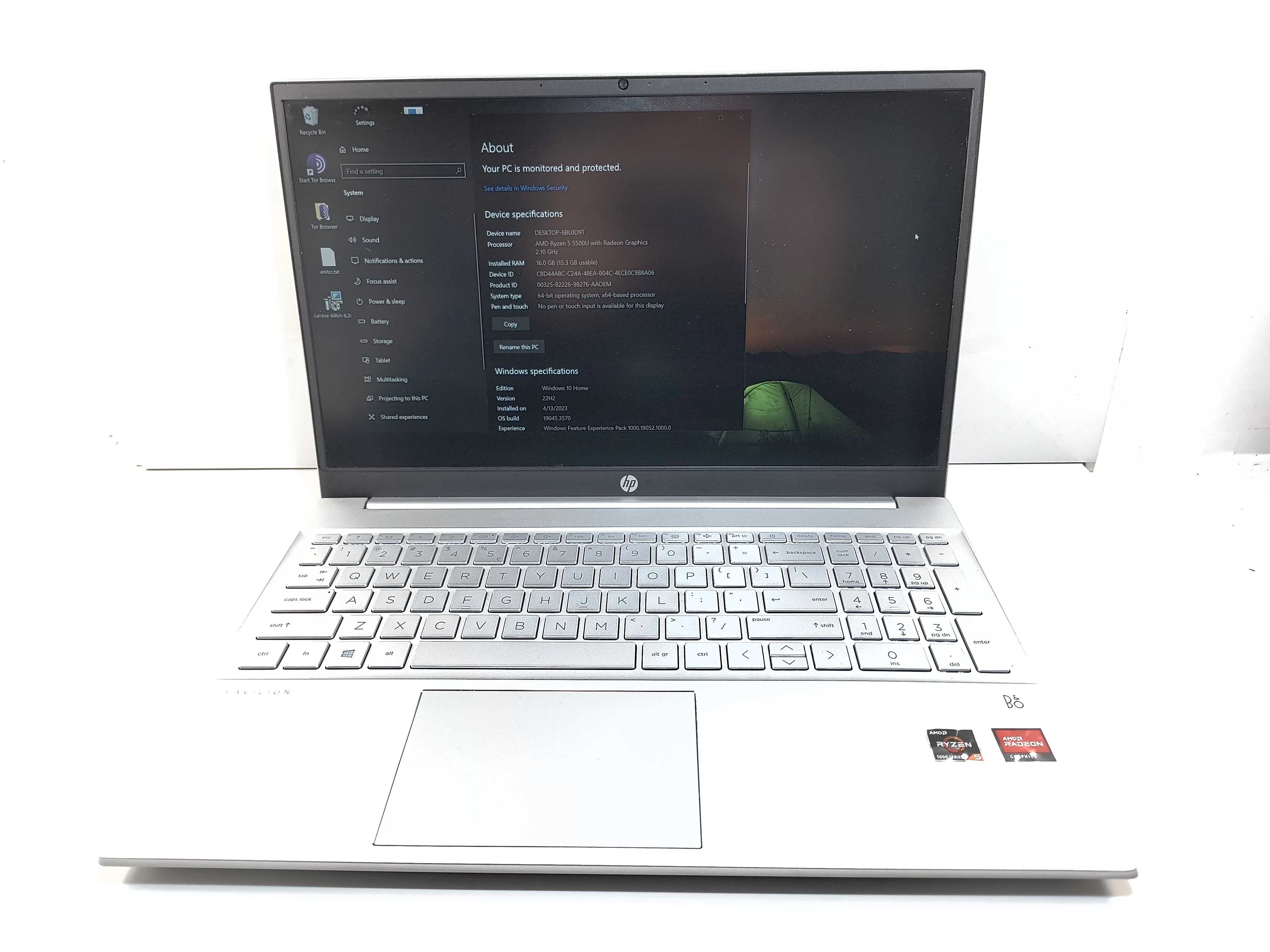 Laptop HP Pavilion 15-EH1504NW RYZEN 5/ 5500 16/512 SSD