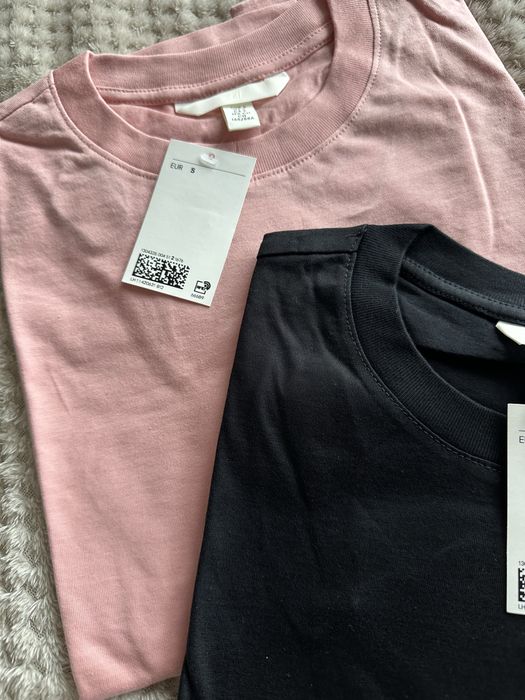 Лонгслів жіночий H&M бавовна,розмір S-M,рожева