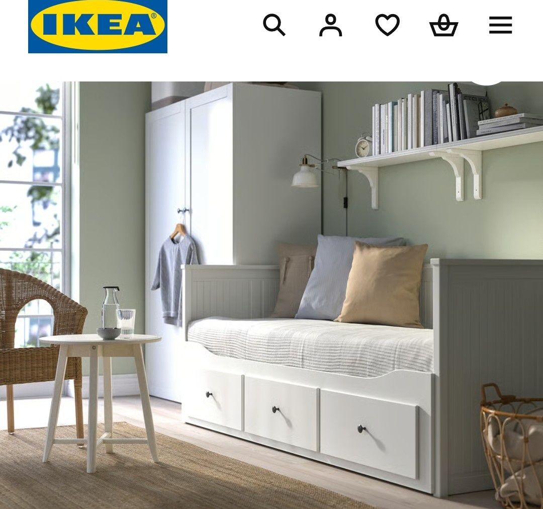 Cama individual ou casal ou sofá Ikea Hemnes