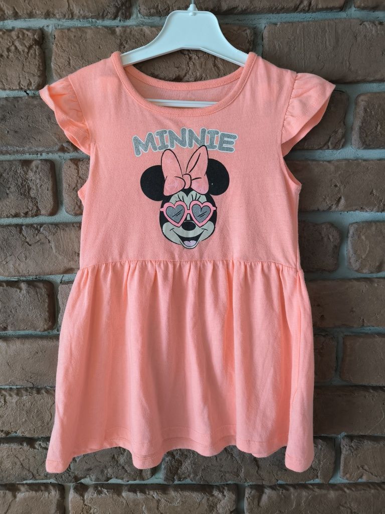 Świetna sukienka z myszką Miki Minnie mouse sukieneczka