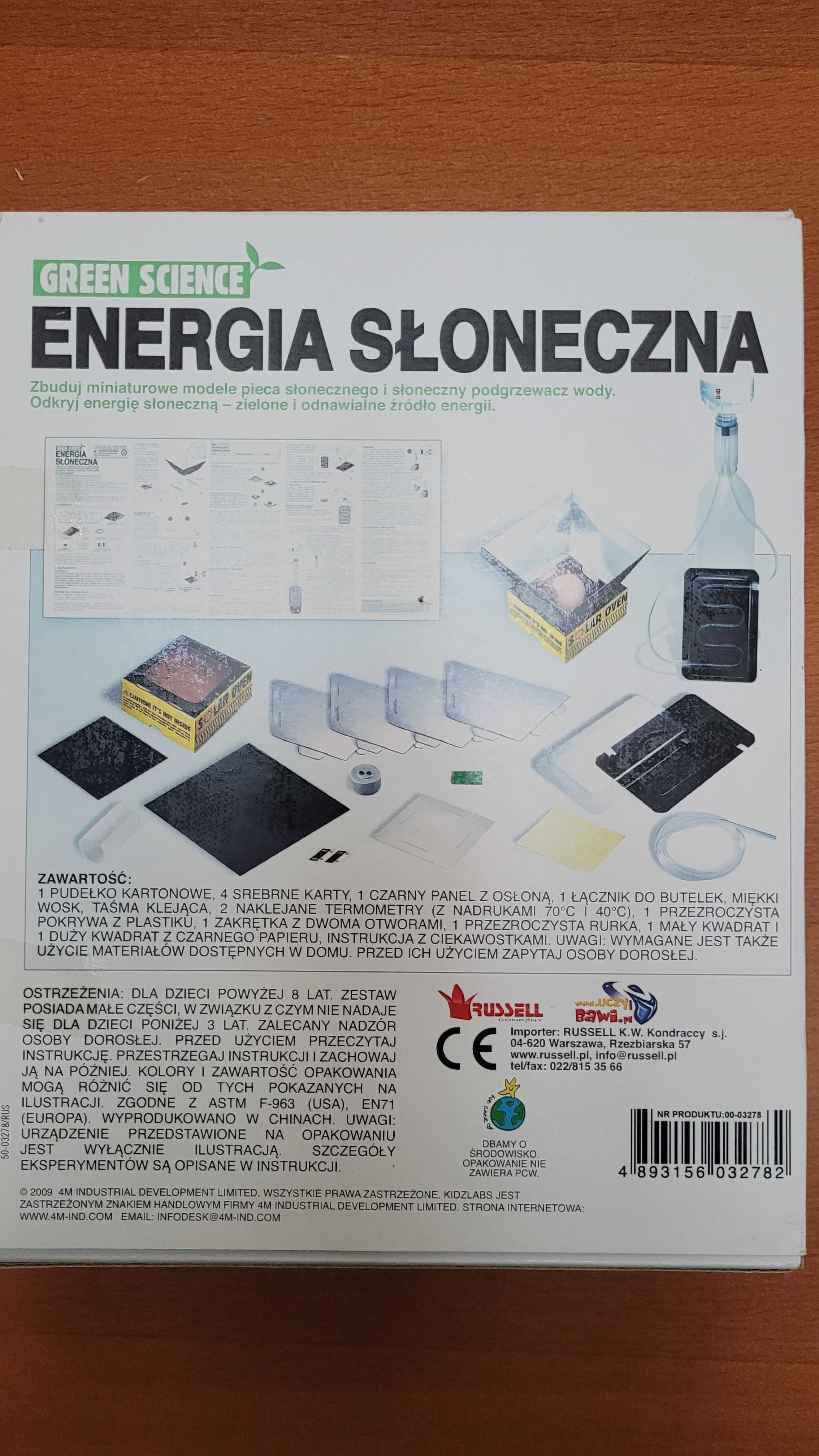 Energia słoneczna + 8 lat KidsLabs Fun Science Products