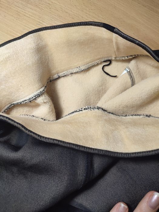 Жіночі теплі флісові колготи з ефектом капронок чорні нові