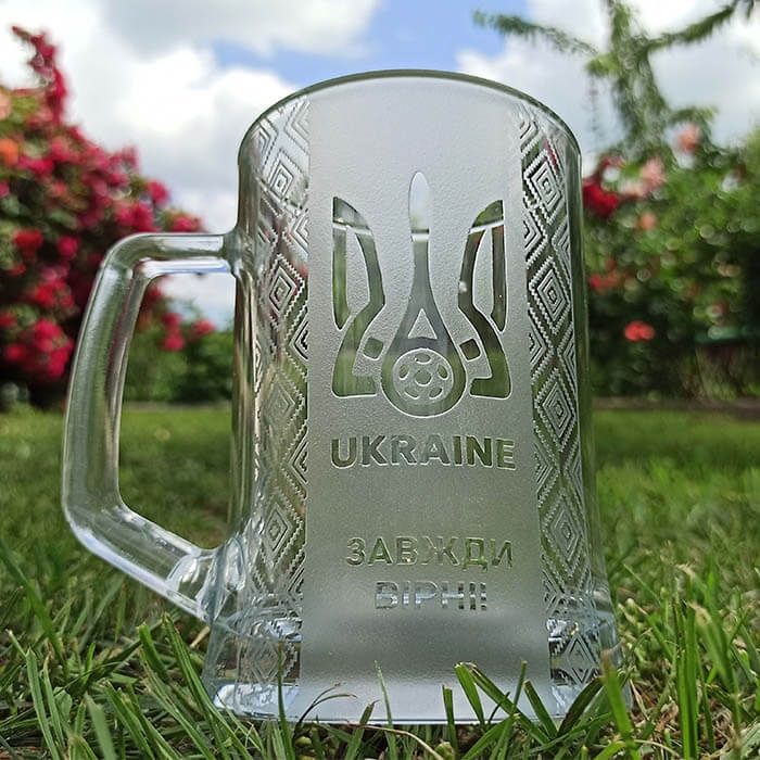 Пивной бокал Украина Україна пивная кружка пивний келих для пива