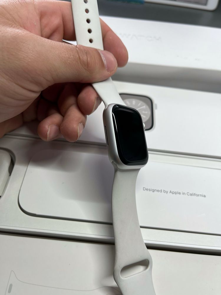 Apple Watch Series 8 41mm GPS 94% ІДЕАЛ епл вотч silver з коробкою